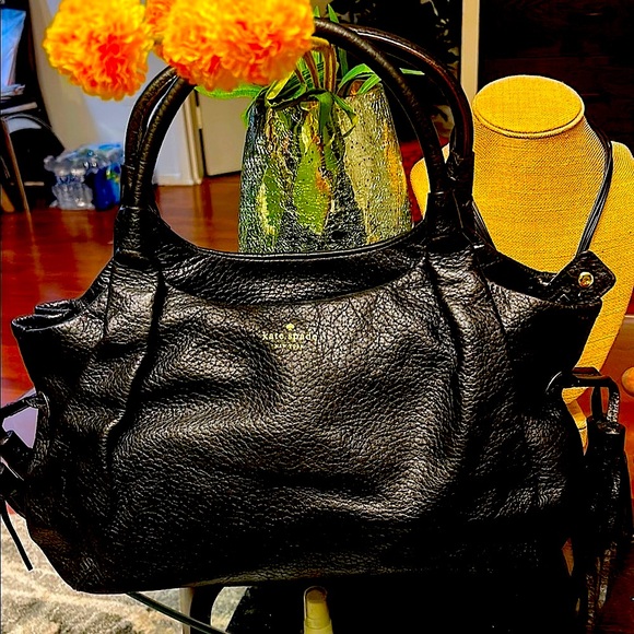 Kate Spade Black Leather Tote Bag - Picture 2 of 12